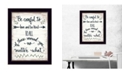 Trendy Decor 4U Be Careful by Annie LaPoint, Ready to hang Framed Print, Black Frame, 14" x 18"